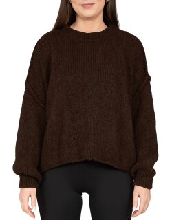 Reichstadt Relaxed Fit Strickpullover Gleichmäßige Strickoptik 25RSW096