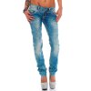 Cipo & Baxx slim fit Jeans Damen Stonewashed CBW0347A Light Blue W27/L32