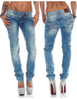 Cipo & Baxx slim fit Jeans Damen Stonewashed CBW0347A...