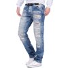 Cipo & Baxx regular fit Jeans Herren Stonewashed CD131 Blue W29/L32