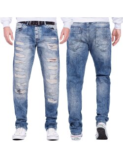 Cipo & Baxx regular fit Jeans Herren Stonewashed...