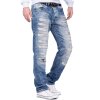 Cipo & Baxx regular fit Jeans Herren Stonewashed CD131 Blue W32/L34