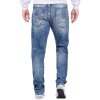 Cipo & Baxx regular fit Jeans Herren Stonewashed CD131 Blue W32/L34