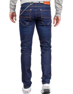 Cipo & Baxx slim fit Jeans Herren Stonewashed CD392 Blue W30/L32