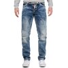 Cipo & Baxx regular fit Jeans Herren Stonewashed Blue W38/L30 - CD148