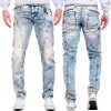 Cipo & Baxx regular fit Jeans Herren Stonewashed C0894A Light Blue W36/L32