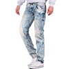 Cipo & Baxx regular fit Jeans Herren Stonewashed C0894A Light Blue W36/L32