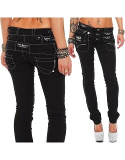 Cipo & Baxx Regular Fit Jeans Damen Ohne Waschung  CBW0313 Black W28/L32
