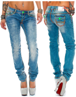 Cipo & Baxx Damen Jeans CBW0445 W27/L32