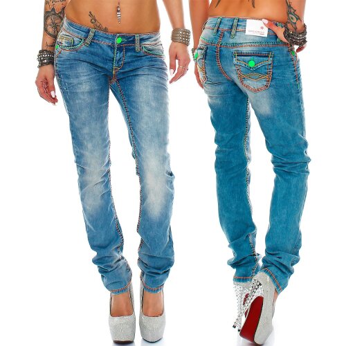 Cipo & Baxx Damen Jeans CBW0445 W30/L32