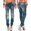 Cipo & Baxx slim fit Jeans Damen Stonewashed WD175 Blue W30/L32