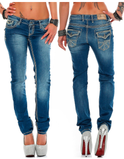 Cipo &amp; Baxx Damen Jeans WD201