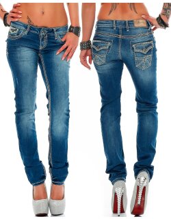 Cipo & Baxx Damen Jeans WD201 W30/L32