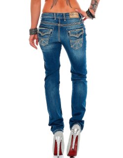 Cipo & Baxx Damen Jeans WD201 W27/L34