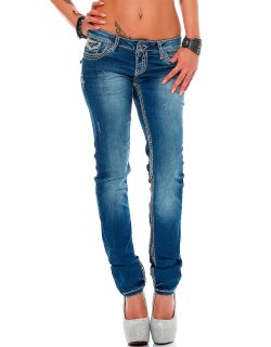 Cipo & Baxx slim fit Jeans Damen Stonewashed WD201...