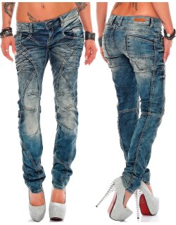 Cipo & Baxx slim fit Jeans Damen Stonewashed WD175...
