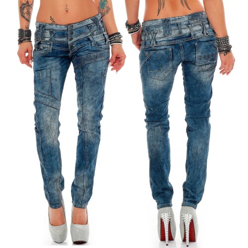 Cipo & Baxx Damen Jeans WD245 W25/L32