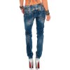 Cipo & Baxx slim fit Jeans Damen Stonewashed WD245 Blue W29/L34