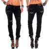 Cipo & Baxx slim fit Jeans Damen Denim WD228 Black W26/L32