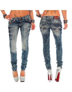 Cipo & Baxx Regular Fit Jeans Damen Stonewashed...