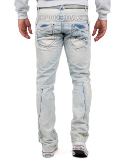 Cipo & Baxx regular fit Jeans Herren Stonewashed CD272 Blue W30/L32
