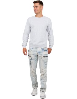 Cipo & Baxx regular fit Jeans Herren Stonewashed CD272 Blue W36/L32