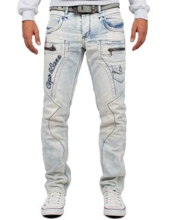 Cipo & Baxx regular fit Jeans Herren Stonewashed CD272 Blue W38/L32
