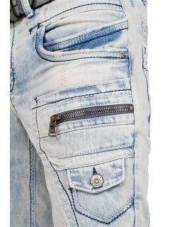 Cipo & Baxx regular fit Jeans Herren Stonewashed CD272 Blue W38/L32