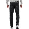 Cipo & Baxx straight fit Jeans Herren Stonewashed CD288 Black W30/L34