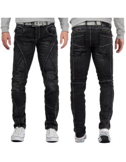 Cipo & Baxx straight fit Jeans Herren Stonewashed...