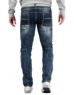 Cipo & Baxx regular fit Jeans Herren Stonewashed CD296 Blue W40/L34