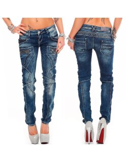 Cipo & Baxx slim fit Jeans Damen Stonewashed Blue...