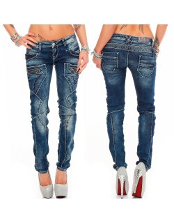 Cipo & Baxx Damen Jeans WD200B W31/L32