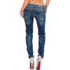 Cipo & Baxx Slim Fit Jeans Damen Stonewashed  WD200B Blue W32/L34