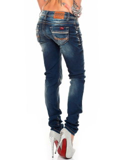 Cipo & Baxx Damen Jeans WD256 Blau W30/L32
