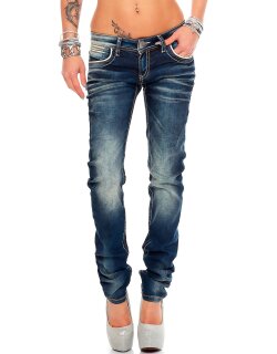 Cipo & Baxx Damen Jeans WD256 Blau W29/L34