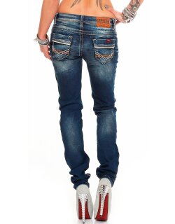 Cipo & Baxx Damen Jeans WD256 Blau W29/L34