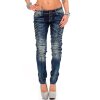 Cipo & Baxx Slim Fit Jeans Damen Stonewashed WD255 Blue W26/L34