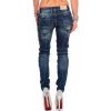 Cipo & Baxx Slim Fit Jeans Damen Stonewashed WD255 Blue W26/L34