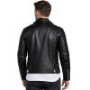 Reichstadt Herren Slim Fit Bikerjacke Silver Zipper  RS001LUX Black XS