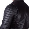 Reichstadt Herren Jacke -- RS001LUX  black gen. leather - silver zipper S