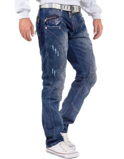 Cipo & Baxx Regular Fit Jeans Herren Stonewashed C0768 Blue W30