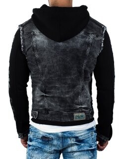 Cipo & Baxx regular fit Jacke Herren Denim CJ155 Black XL