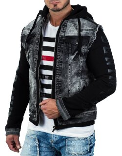 Cipo & Baxx regular fit Jacke Herren Denim CJ155 Black XL