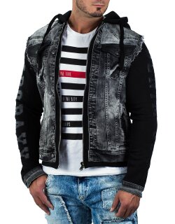 Cipo & Baxx regular fit Jacke Herren Denim CJ155 Black XL