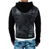 Cipo & Baxx Herren Jeans Jacke CJ155 Schwarz XL