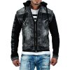 Cipo & Baxx Herren Jeans Jacke CJ155 Schwarz XL