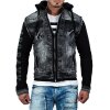 Cipo & Baxx regular fit Jacke Herren Denim CJ155 Black XL