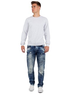 Cipo & Baxx regular fit Jeans Herren Stonewashed CD104 Blue W32/L36