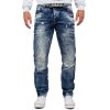 Cipo & Baxx regular fit Jeans Herren Stonewashed CD104 Blue W44/L36